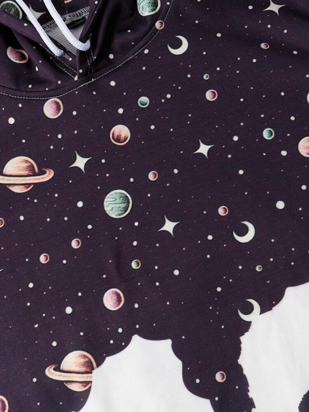 Design Astronaut Galaxy-Hoodie Heren Met Lange Mouwen Zak