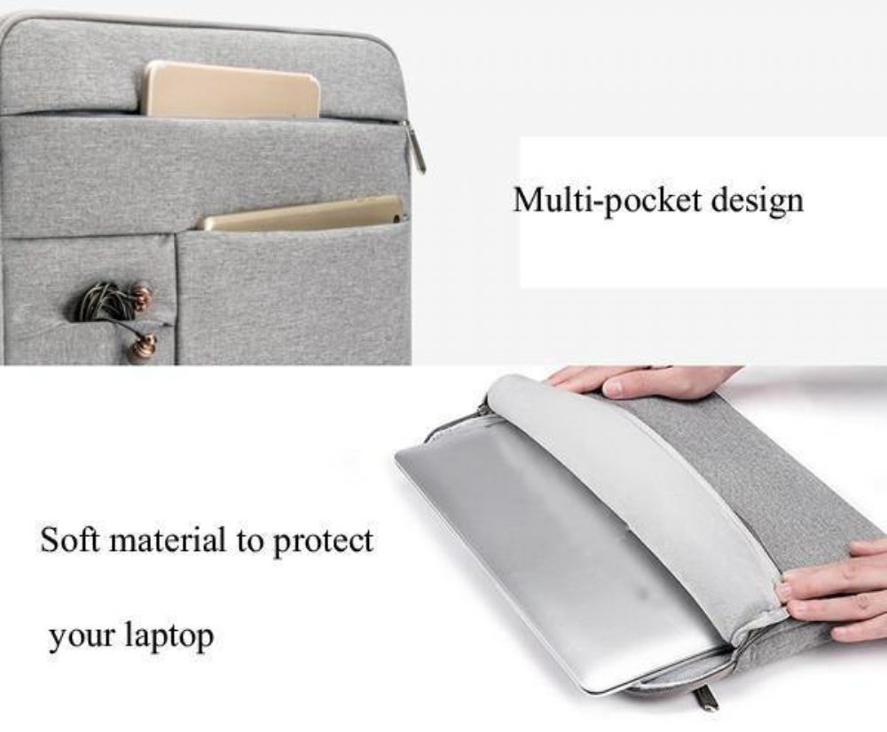 13-15.6 Inch Oxford Stoffen Laptop Opbergtas Clutch Tas