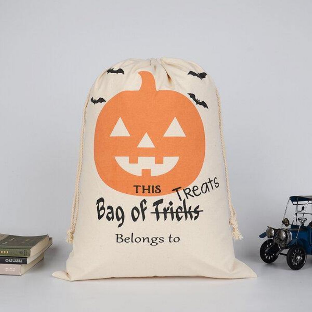 Halloween Tas Canvas Feest Halloween Zakken Snoep Geschenken Tas Met Trekkoord