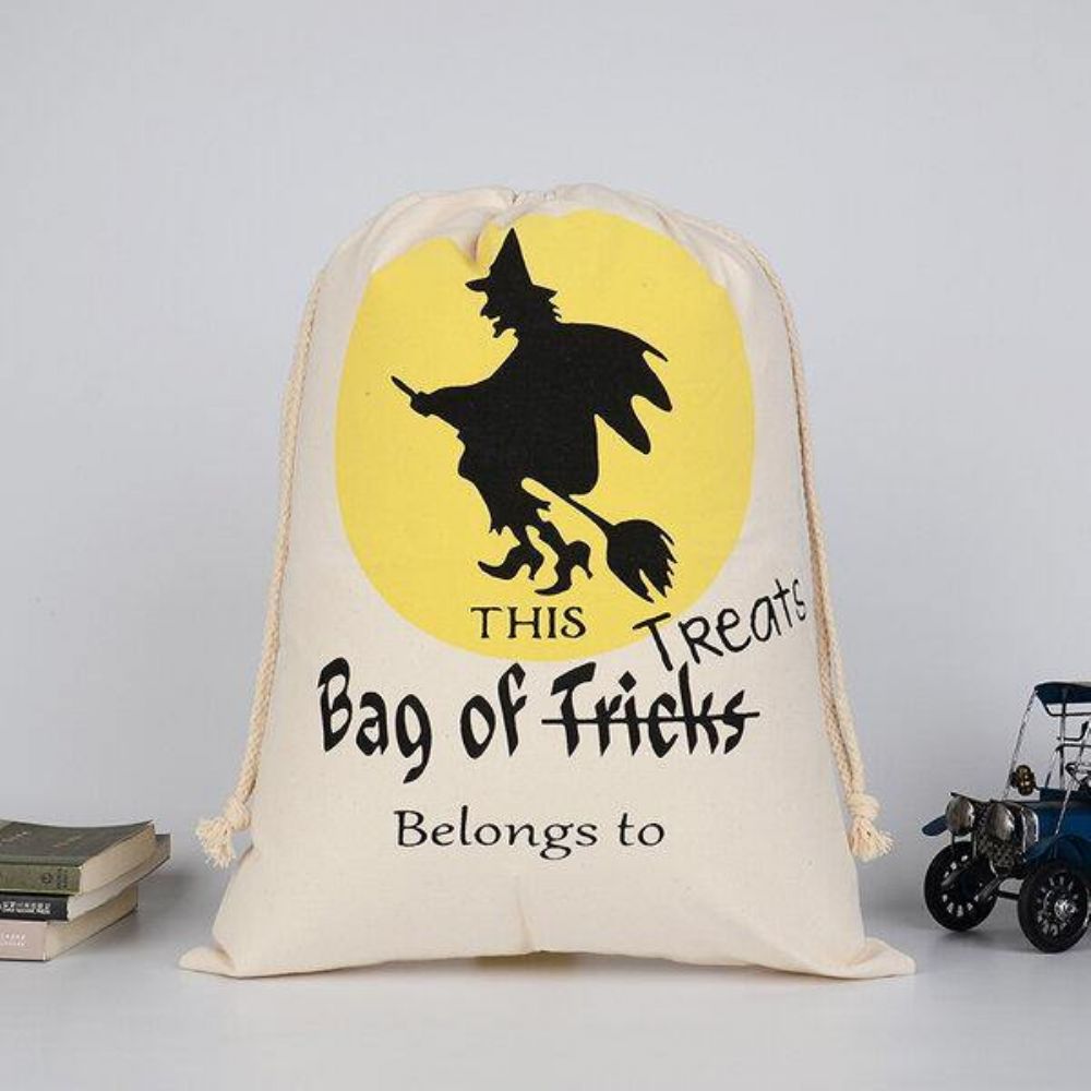 Halloween Tas Canvas Feest Halloween Zakken Snoep Geschenken Tas Met Trekkoord