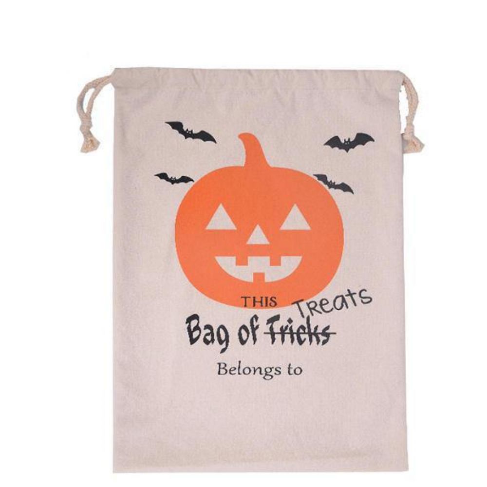 Halloween Tas Canvas Feest Halloween Zakken Snoep Geschenken Tas Met Trekkoord