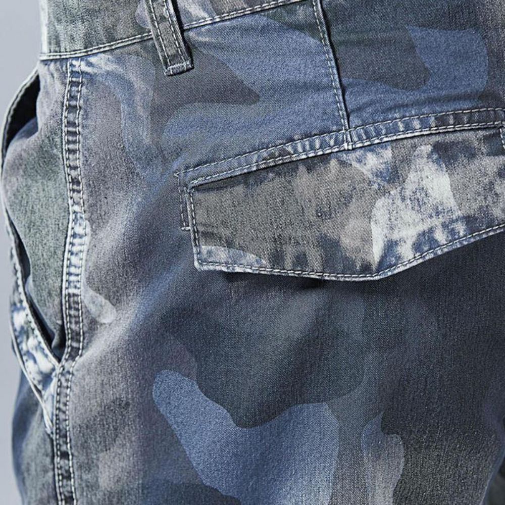 Casual Camo Multi Pockets Joggerbroek Korte Jeans