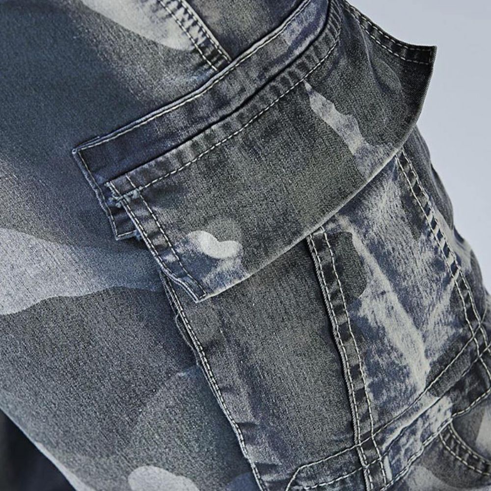 Casual Camo Multi Pockets Joggerbroek Korte Jeans