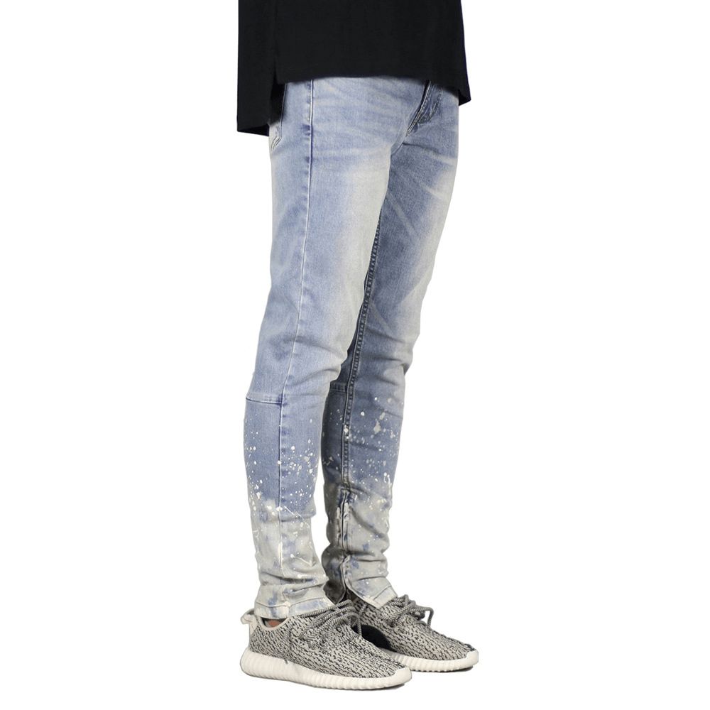 Herenjeans Kleurverloop Mode Grote Maat Blauwe Herenjeans