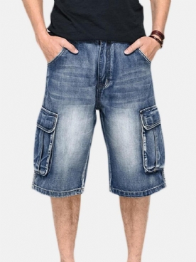 Zomer Heren Grote Zakken Jeans Losse Street Skateboard Denims Shorts