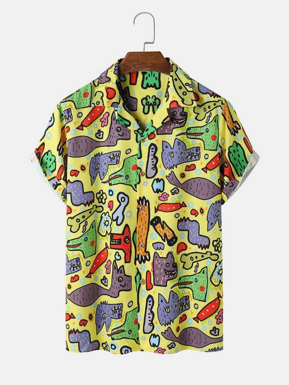 Casual Grappige Cartoon-Shirts Heren