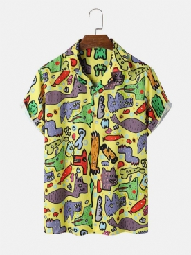 Casual Grappige Cartoon-Shirts Heren