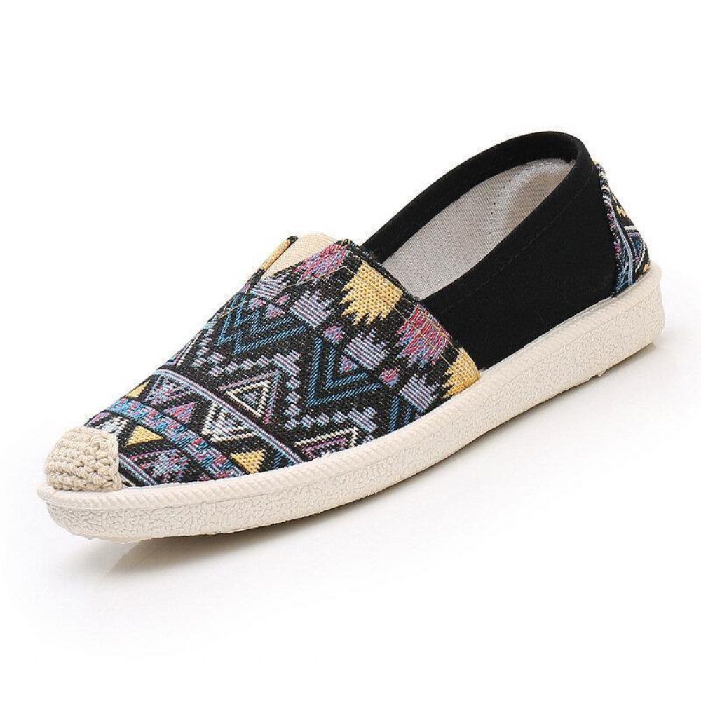 Dames Casual Soft Patchwork Vissersschoenen Met Ronde Neus