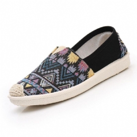 Dames Casual Soft Patchwork Vissersschoenen Met Ronde Neus