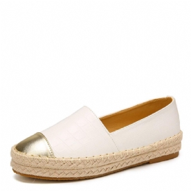 Dames Casual Splicing Slip On Espadrille Loafers Platte Schoenen Vissersschoenen