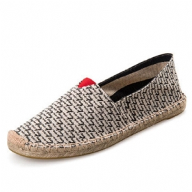 Dames Grote Maat Effen Kleur Slip-On Espadrilles Fisherman Platte Schoenen