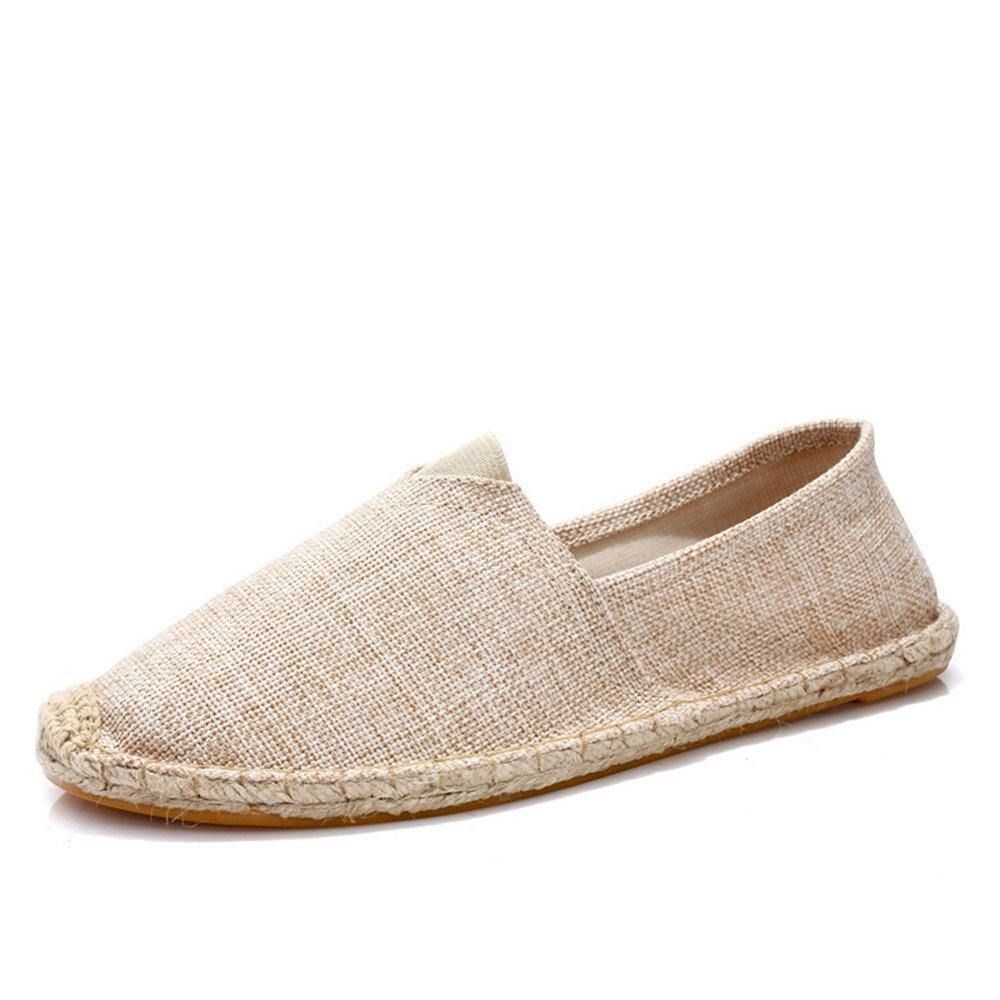 Dames Grote Maat Effen Kleur Slip-On Espadrilles Fisherman Platte Schoenen