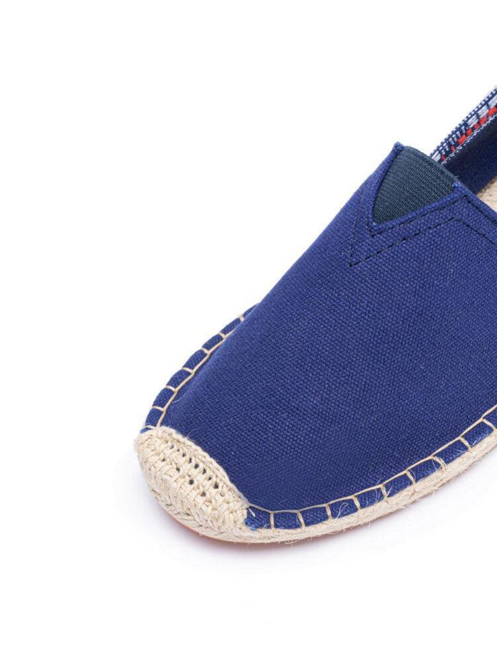 Etnische Splicing Kleurrijke Gestreepte Linnen Comfortabele Ademende Instapper Casual Espadrille Platte Schoenen