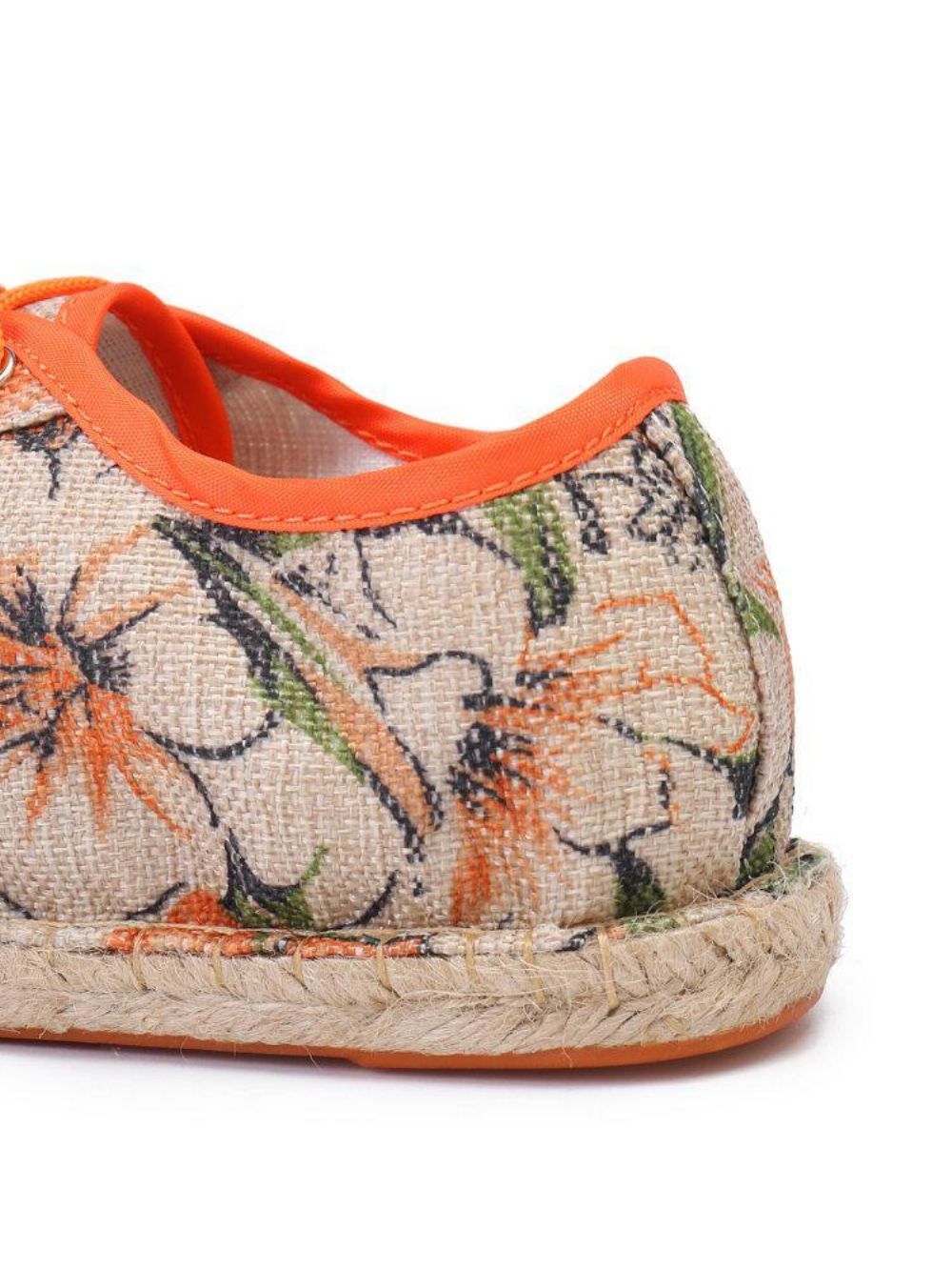 Linnen Doek Met Bloemenprint Comfortabel Ademend Draagbaar Casual Espadrilleschoenen Met Veters