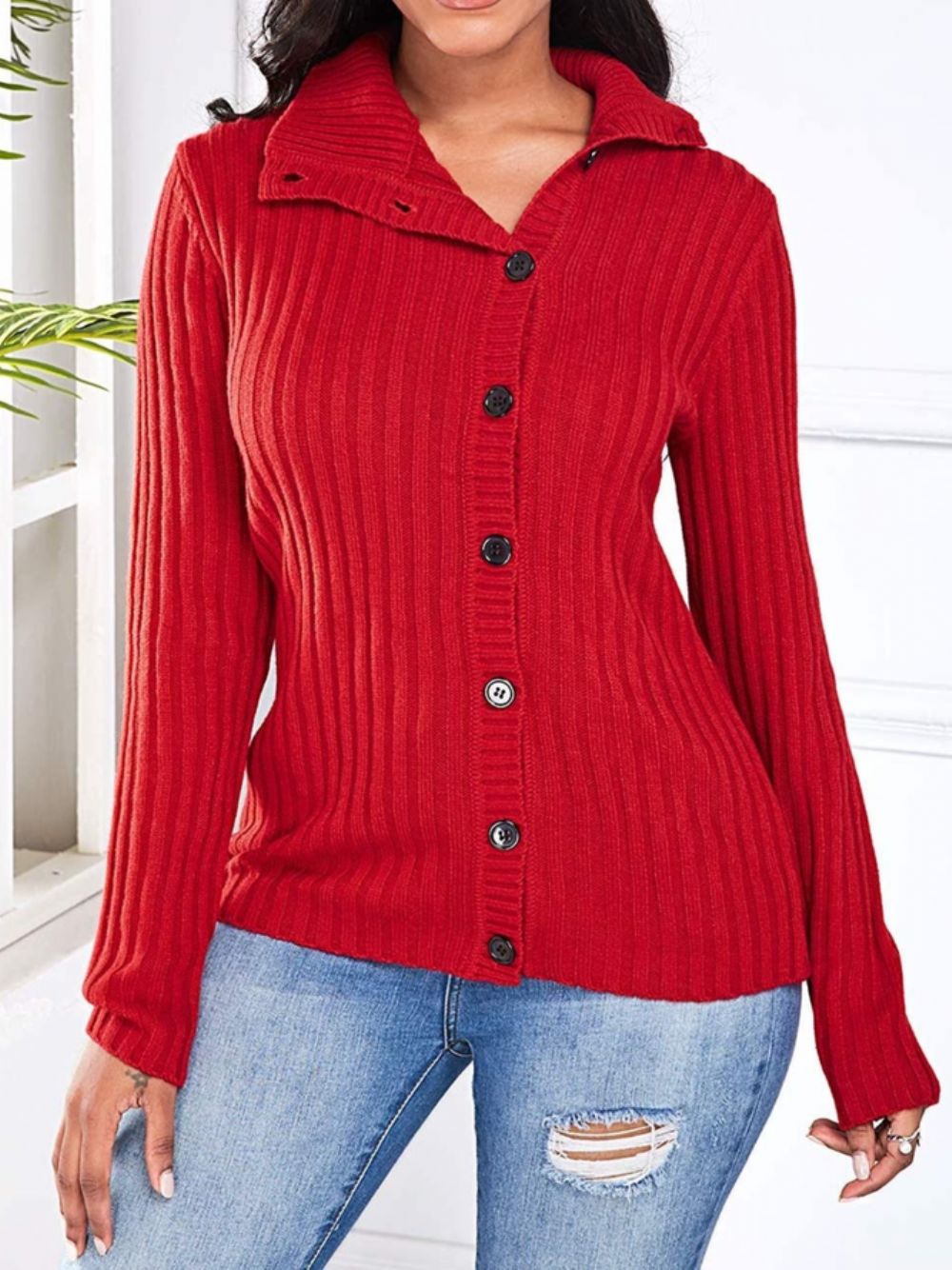 Herfst Licht Rekbare Daily Mid-Weight Daily Sweater