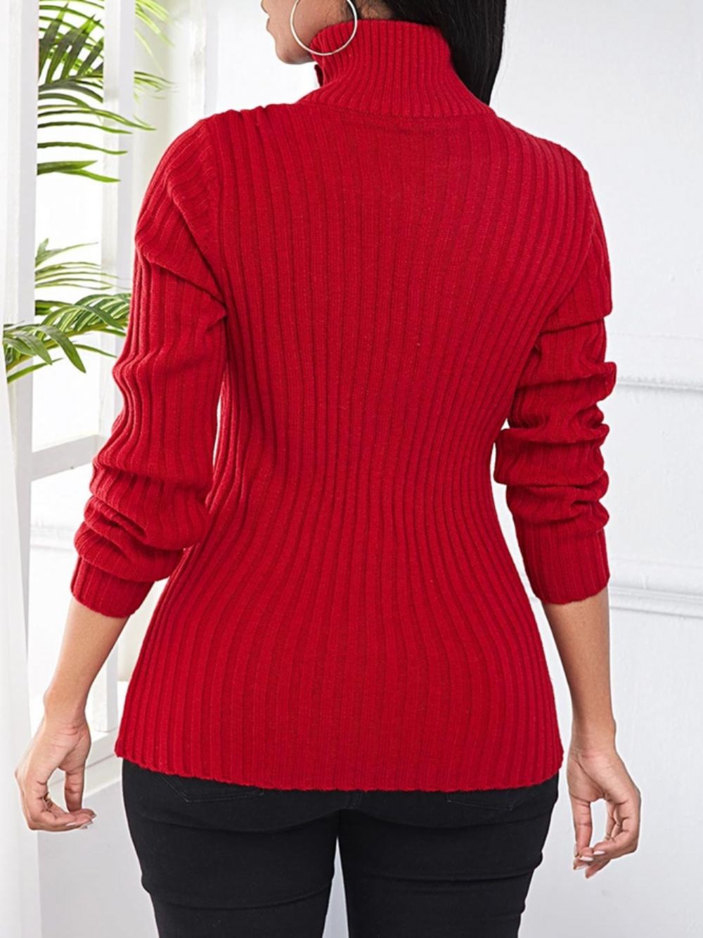 Herfst Licht Rekbare Daily Mid-Weight Daily Sweater