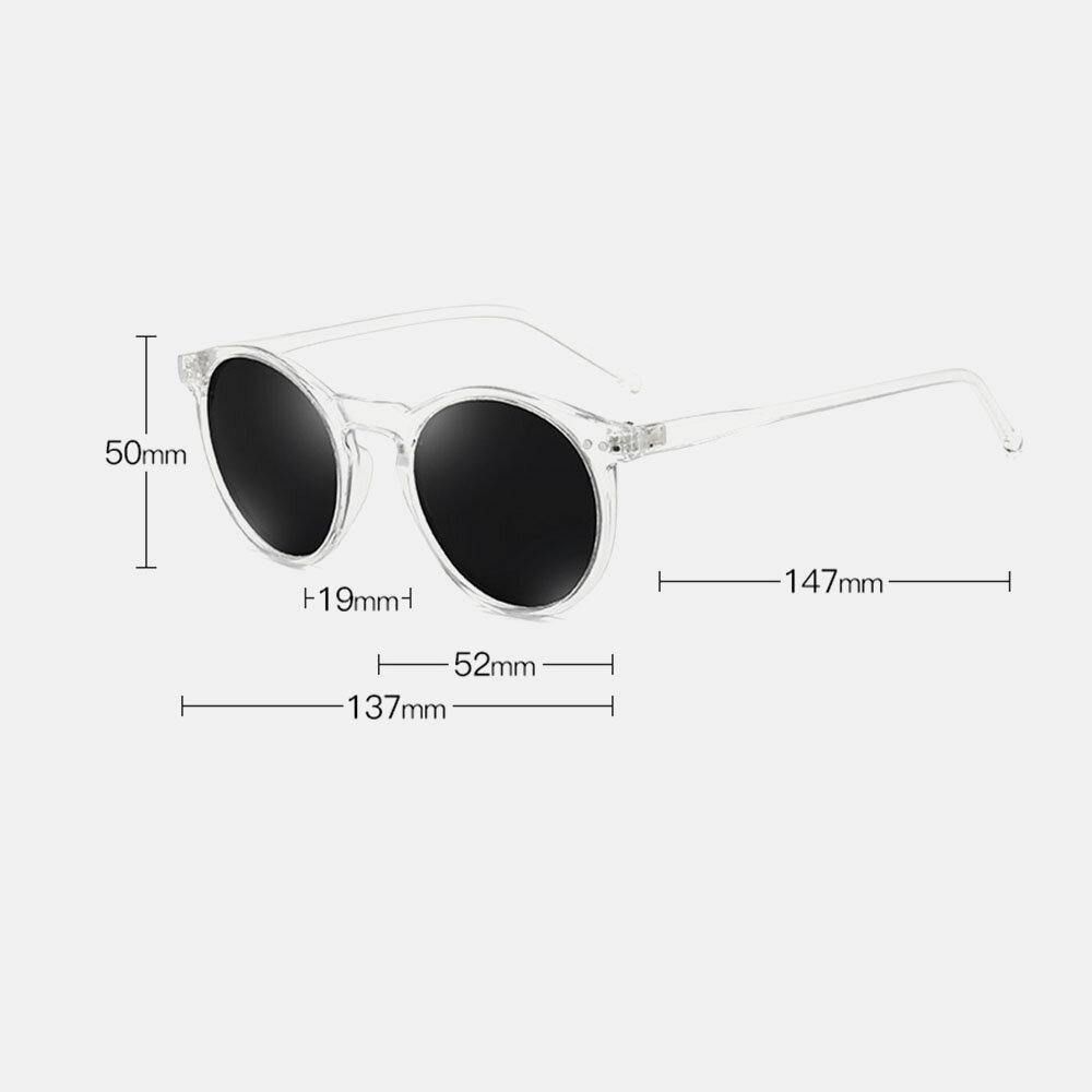 Unisex Gradient Lens Transparant Full Frame Gepolariseerde Uv-Bescherming Gecoate Zonnebril