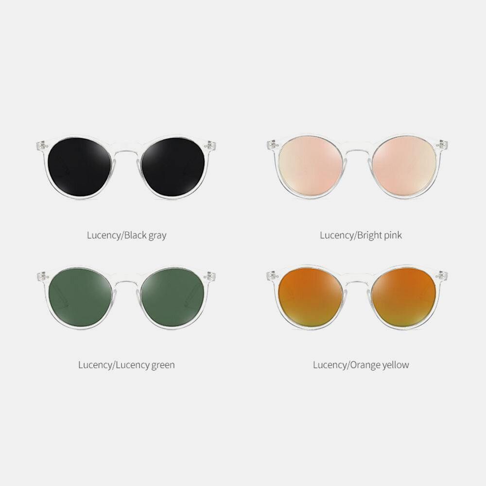 Unisex Gradient Lens Transparant Full Frame Gepolariseerde Uv-Bescherming Gecoate Zonnebril