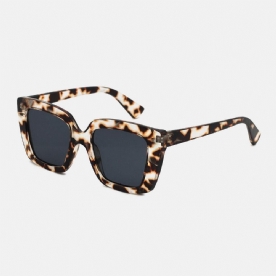 Unisex Leopard Thicken Full Frame Casual Uv-Bescherming Gepolariseerde Zonnebril