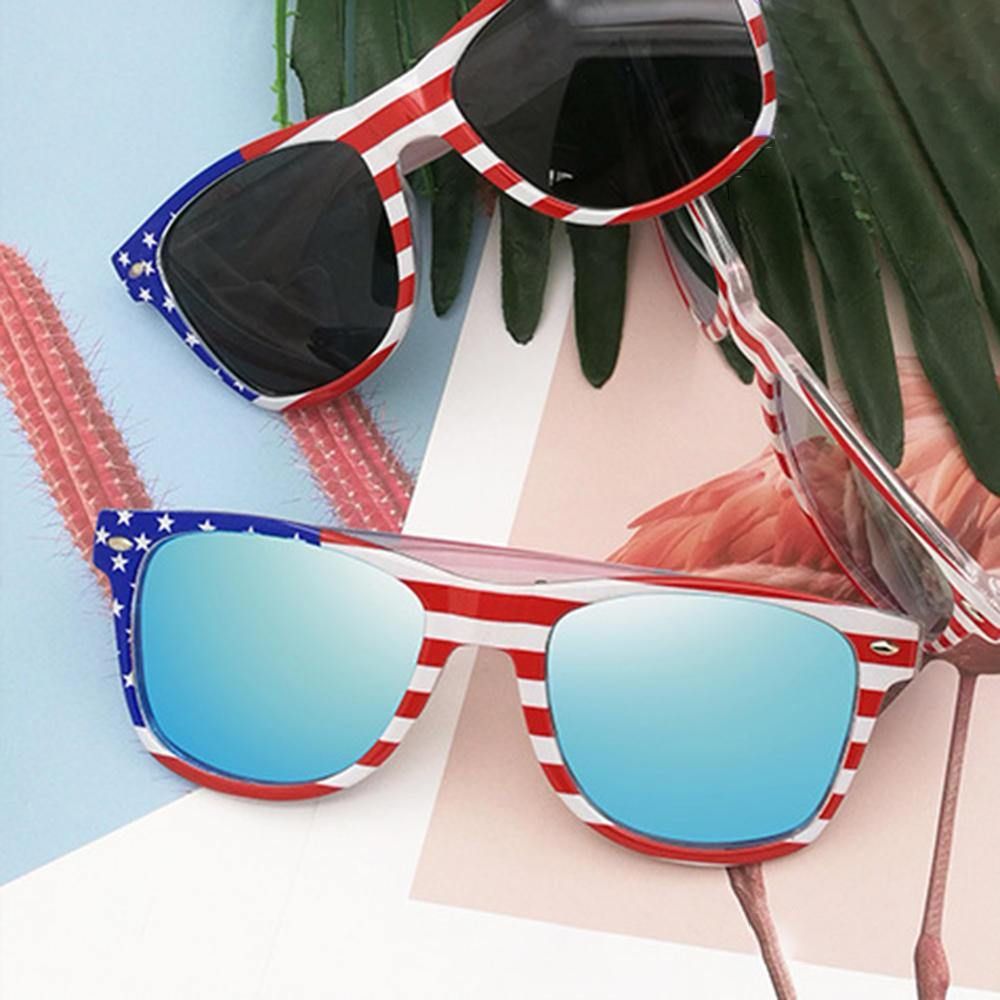 Unisex Patriottische Polarspex Gepolariseerde Jaren 80 Retro Trendy Stijlvolle Zonnebril