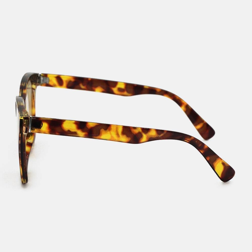 Unisex Tortoiseshell Ovaal Full Frame Casual Uv-Bescherming Gepolariseerde Zonnebril