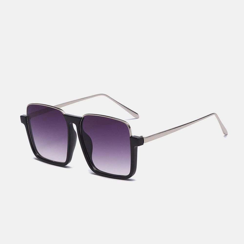 Unisex Vierkant Frame Half Frame Anti-Blauw Licht Anti-Uv Zonnebril