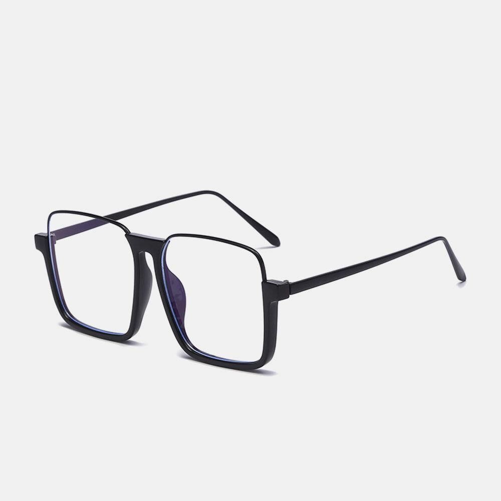 Unisex Vierkant Frame Half Frame Anti-Blauw Licht Anti-Uv Zonnebril