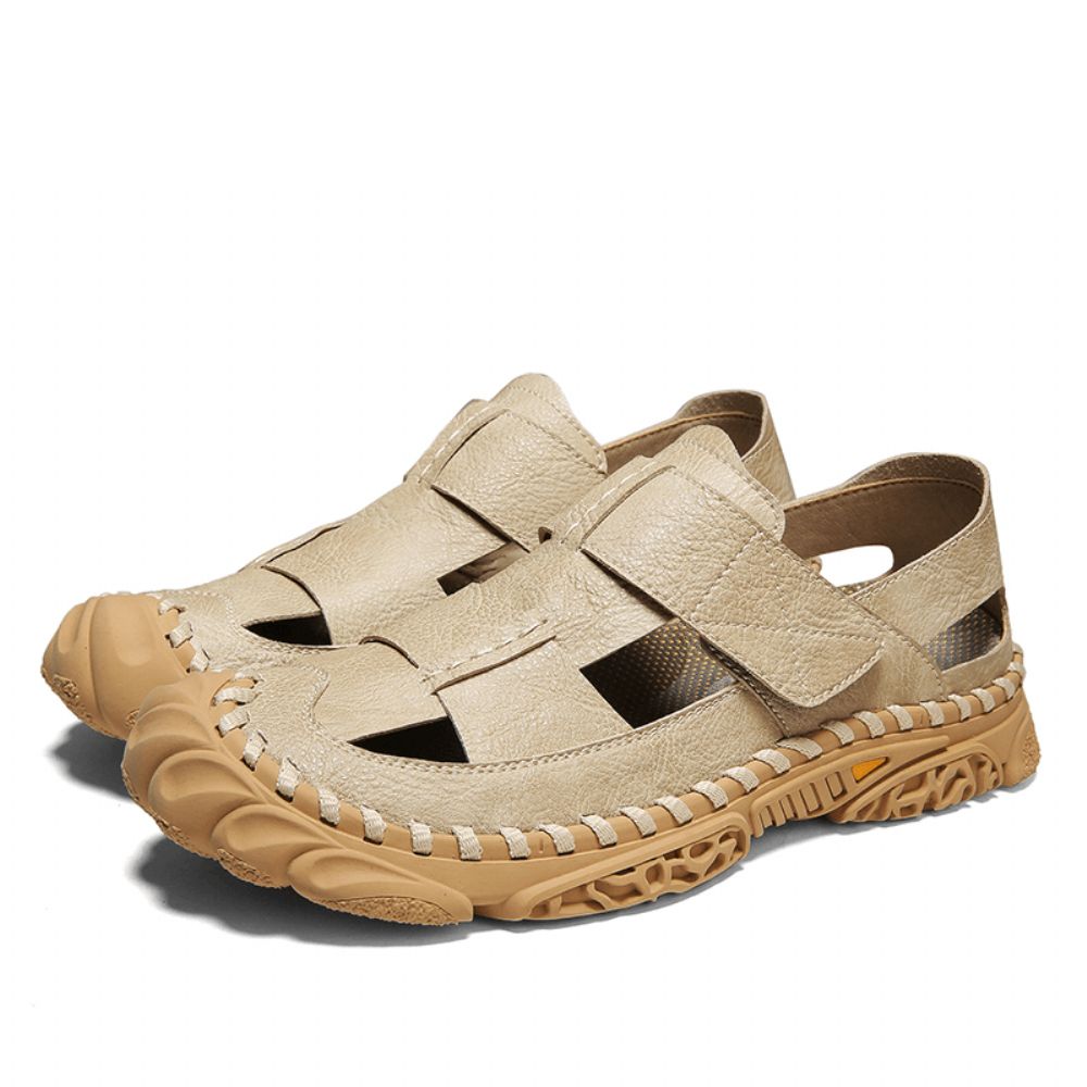 Heren Ademend Lichtgewicht Antislip Slip Op Zachte Strand Buitensport Sandalen