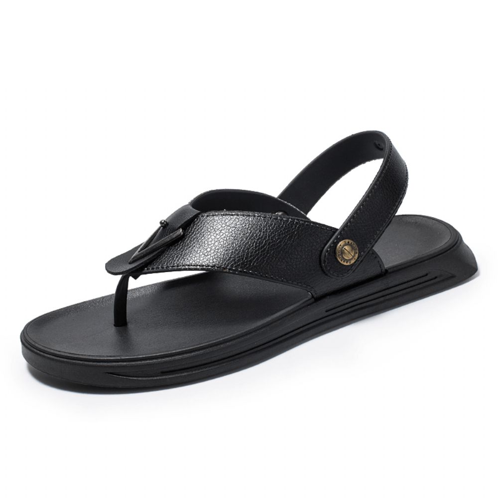 Heren Ademende Antislip Twee Manieren Geknipte Casual Strandsandalen