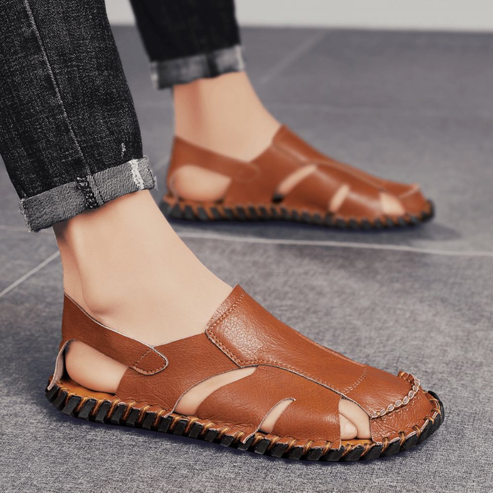 Heren Lichtgewicht Ademende Zachte Rij-Casual Sandalen