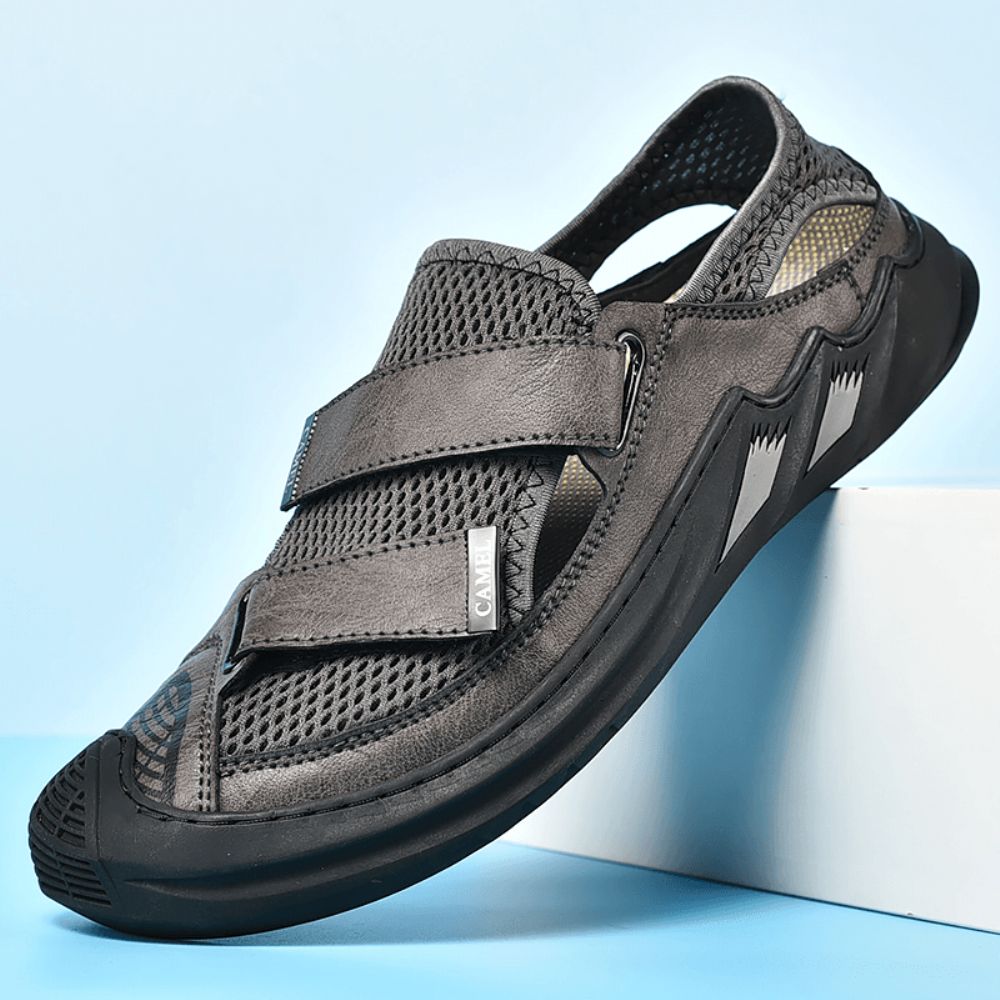 Heren Mesh Ademend Lichtgewicht Gesloten Teen Antislip Zachte Outdoor Zomersport Sandalen