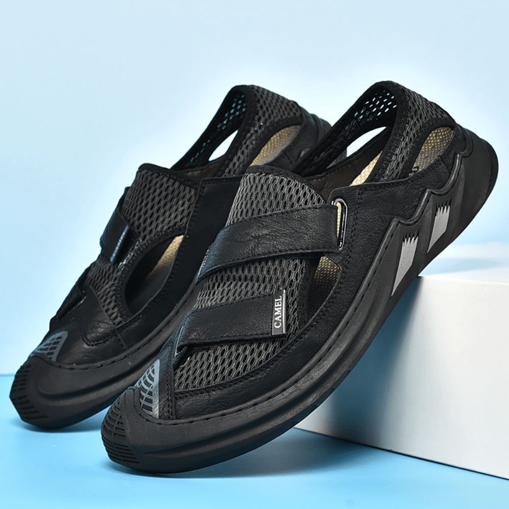 Heren Mesh Ademend Lichtgewicht Gesloten Teen Antislip Zachte Outdoor Zomersport Sandalen