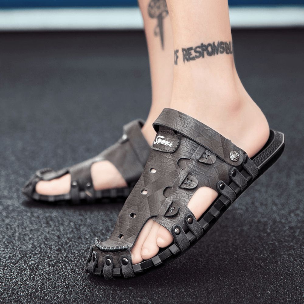 Heren Microvezel Twee-Weg Lichtgewicht Antislip Casual Sandalen