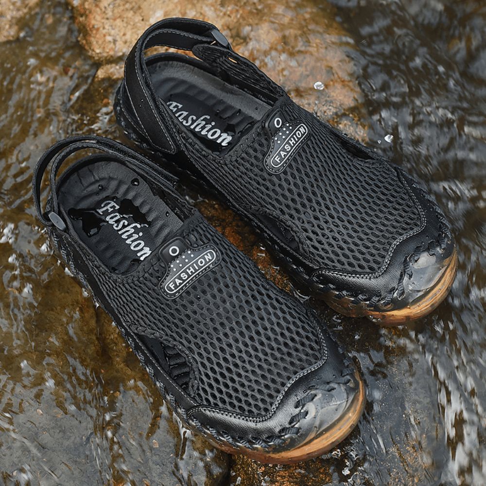 Heren Outdoor Mesh Hand Stiksels Gesloten Teen Waterschoenen