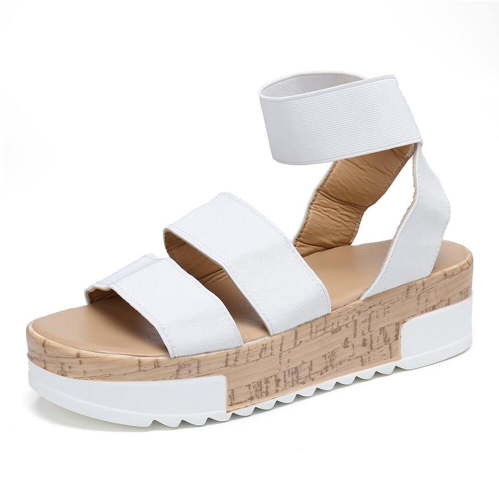 Platformsandalen In Effen Kleur Dames