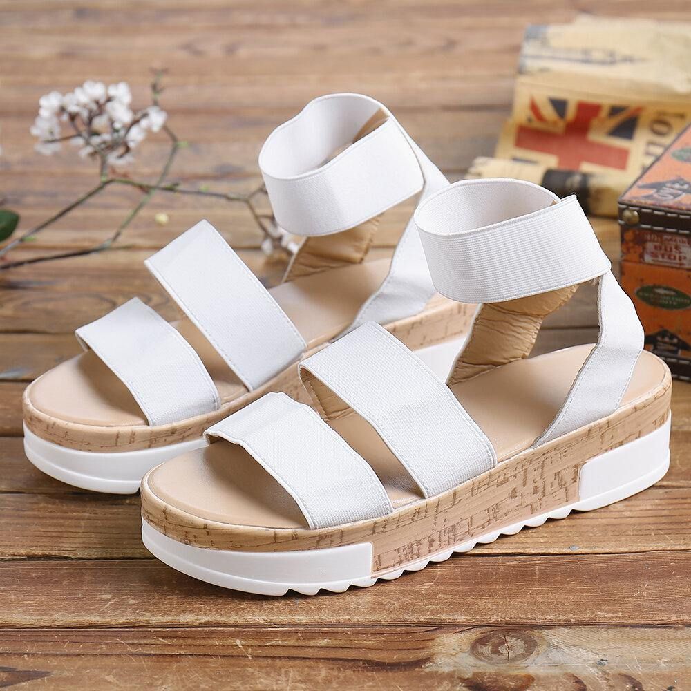 Platformsandalen In Effen Kleur Dames