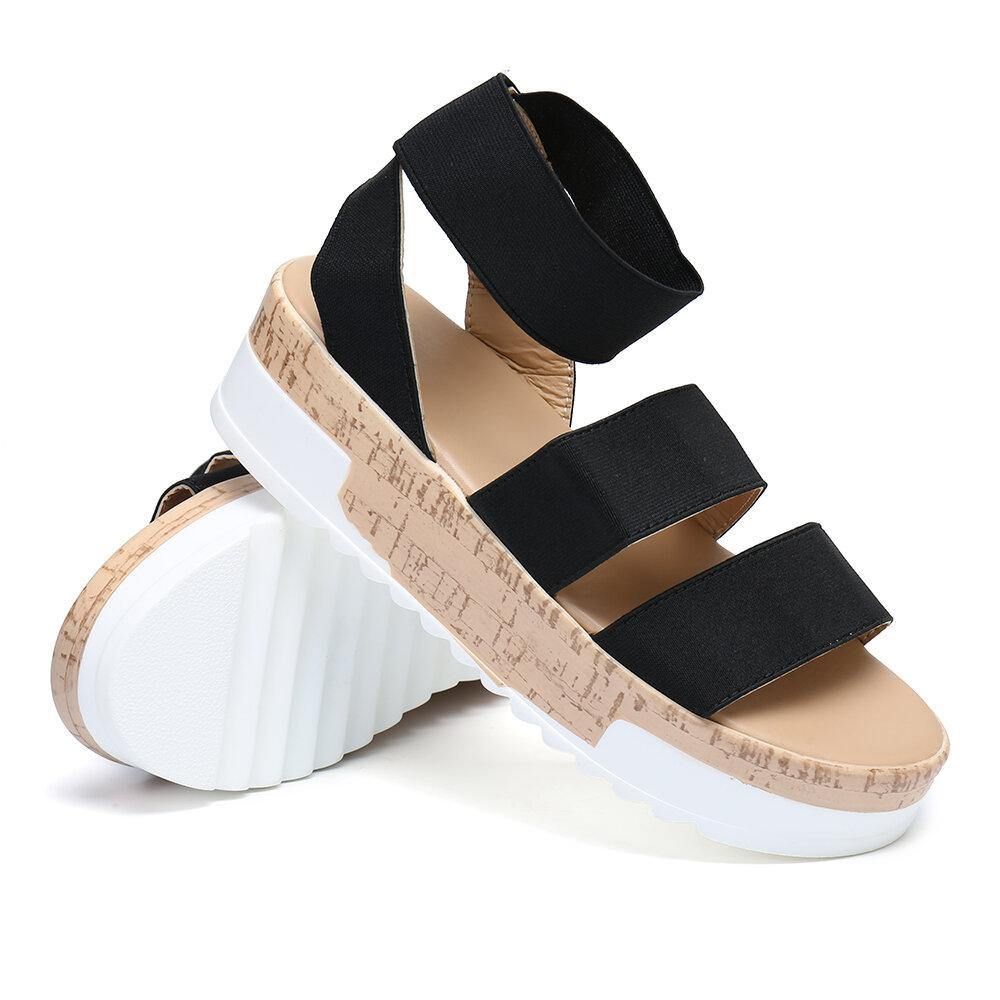 Platformsandalen In Effen Kleur Dames