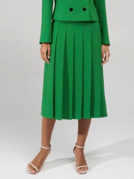 Daily Effen Groene Regular Fit Elegante Rok