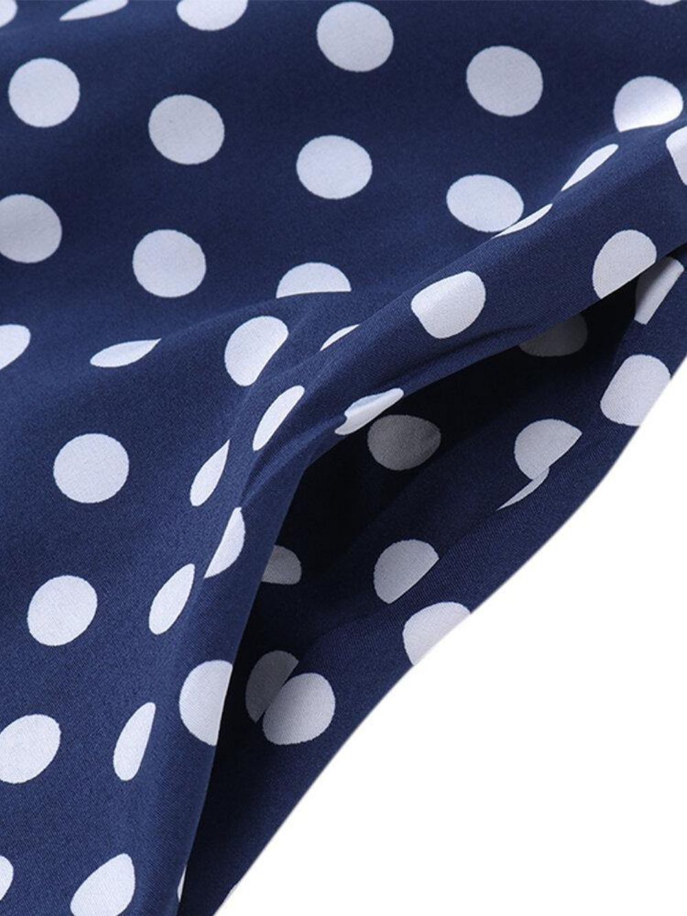 Dames Polka Dot Print Losse Grote Schommel Zijzakken Casual Lange Rok