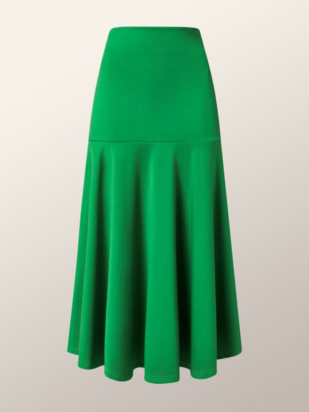 Groene Effen Rok Met Hoge Elasticiteit X-Line Regular Fit