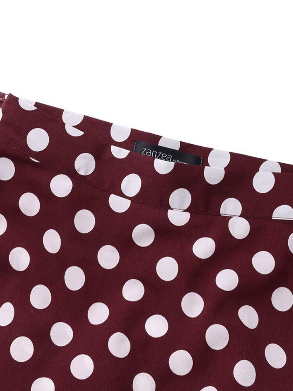 Polka Dot Print Hoge Taille Zijrits Elegante Losse Maxi-Rokken