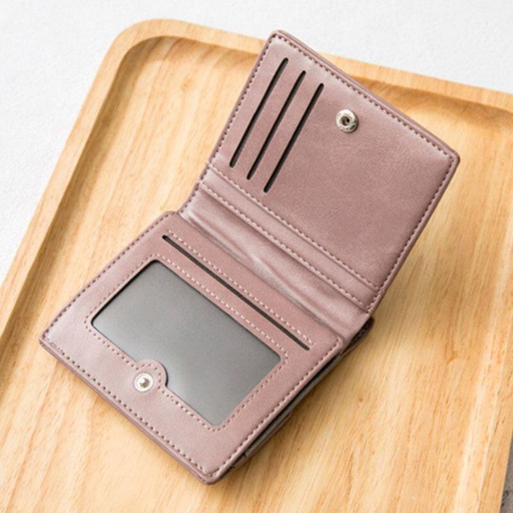 Dames Retro Mni Bifold Multi-Card Slot Kaarthouder Portemonnee