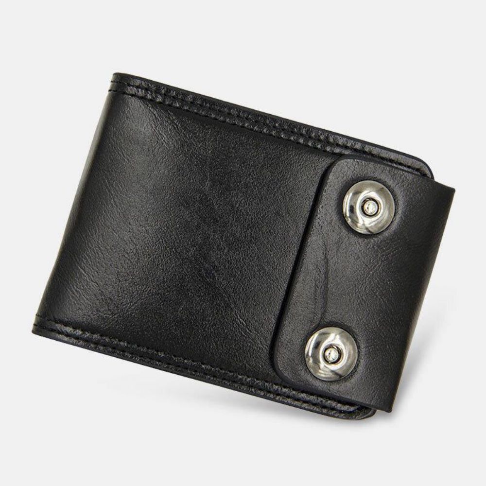 Mannen Pu Lederen Dollar Patroon Bifold Sort Multi-Card Slot Kaarthouder Portemonnee Portemonnee