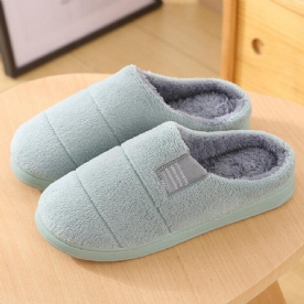 Dames Bontvoering Comfortabele Effen Kleur Thuis Slippers