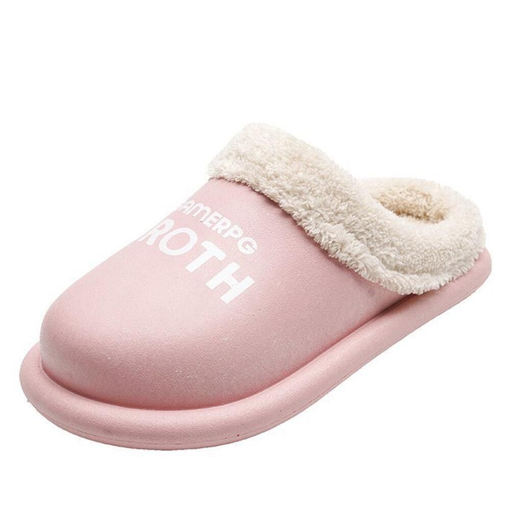 Dames Comfortabele Winter Warme Waterdichte Pluche Indoor Slippers