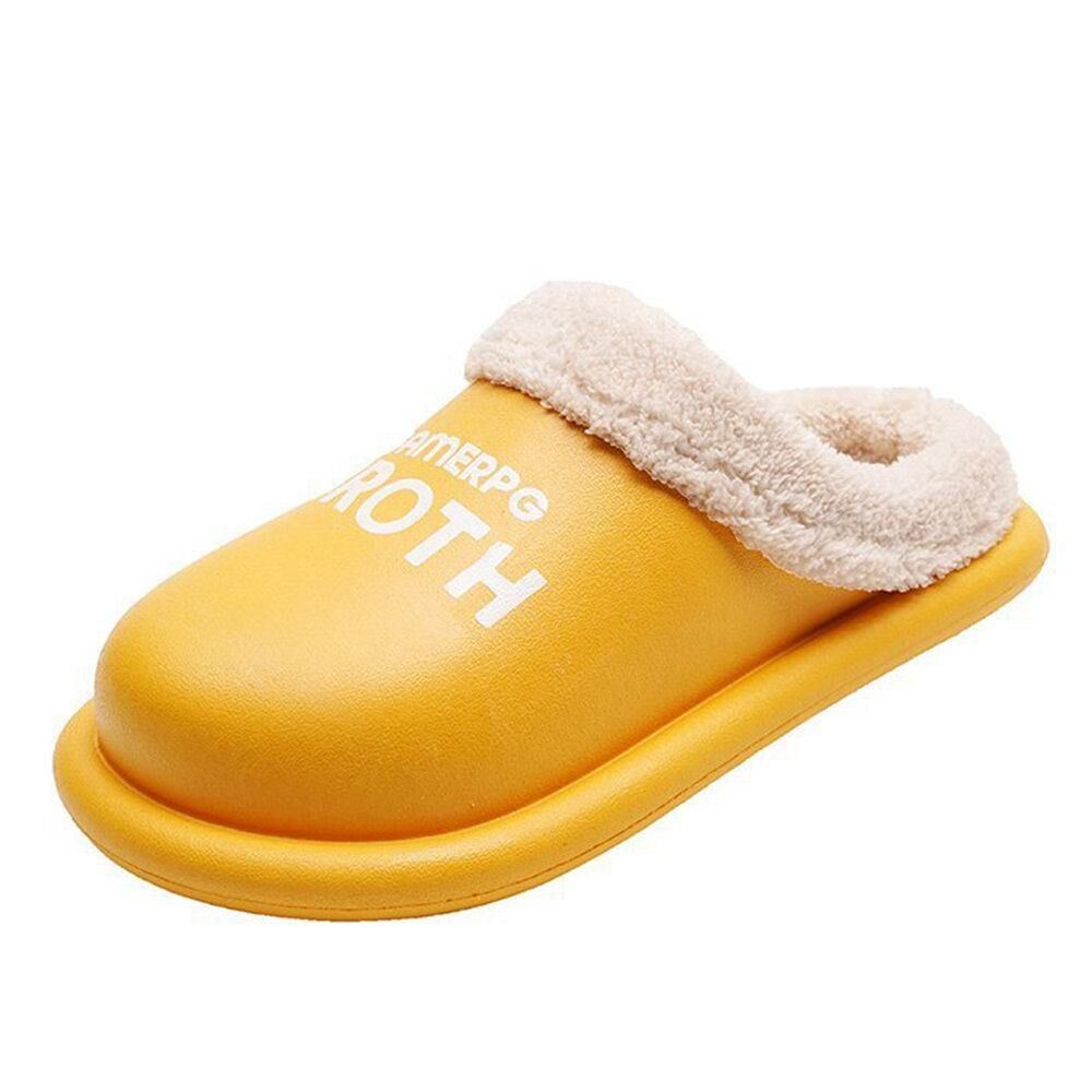 Dames Comfortabele Winter Warme Waterdichte Pluche Indoor Slippers