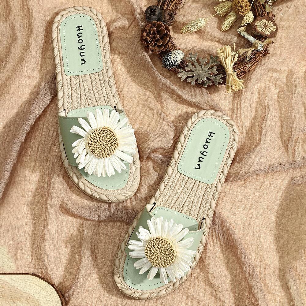 Dames Daisy Decor Draagbare Comfortabele Strandslippers Slippers