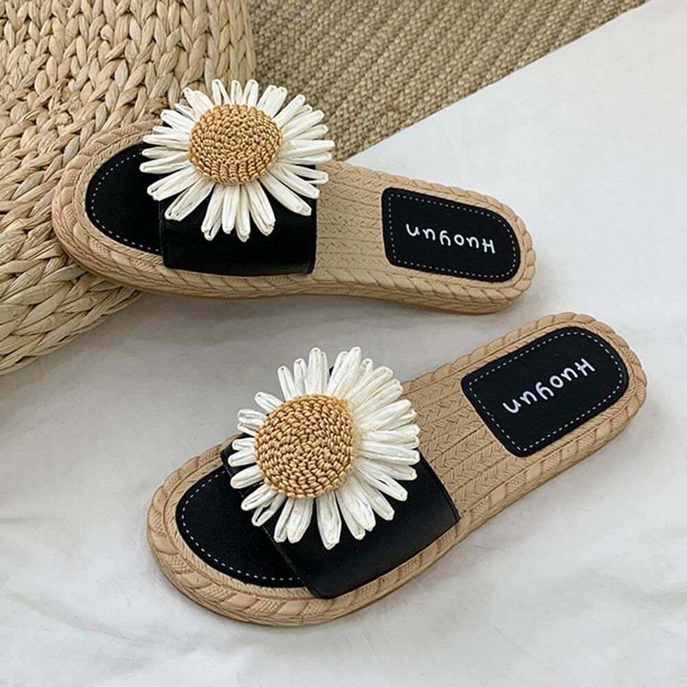 Dames Daisy Decor Draagbare Comfortabele Strandslippers Slippers