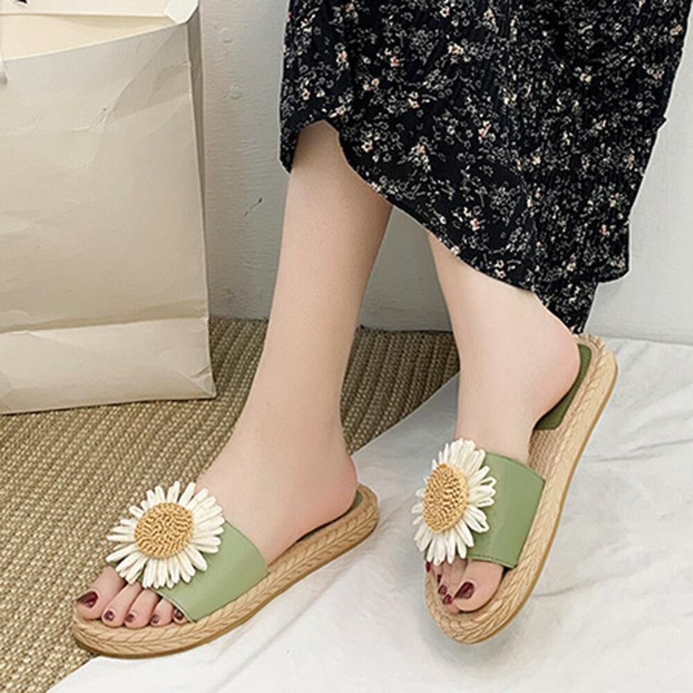 Dames Daisy Decor Draagbare Comfortabele Strandslippers Slippers