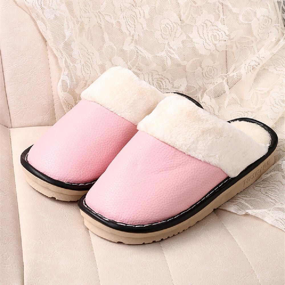 Dames Warme Voering Waterdichte Antislip Backless Winter Indoor Slippers